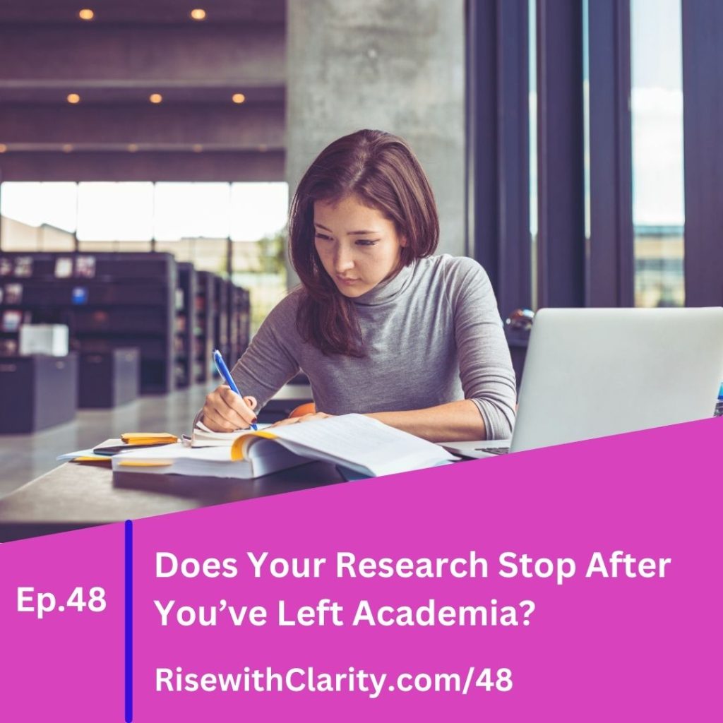 Does Your Research Stop After You've Left Academia?